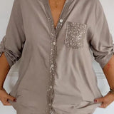 Katalina | Top met glitterpailletten voor een stijlvolle casual look