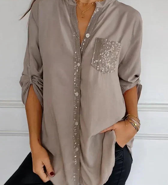 Katalina | Top met glitterpailletten voor een stijlvolle casual look