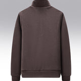 Gewatteerde donsjas met fleece mouwen en 100% ganzendons