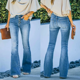 Karlijn | Flared jeans met uitlopende pijpen en retro uitstraling