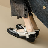 Mary Jane Schoenen met verstelbare band en premium leer