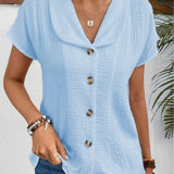 Selma | Blouse met kraag en knoopsluiting voor casual chic