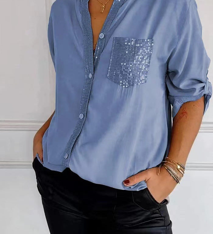 Katalina | Top met glitterpailletten voor een stijlvolle casual look