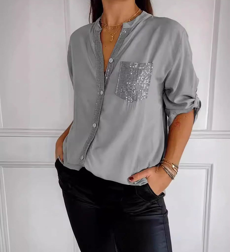 Katalina | Top met glitterpailletten voor een stijlvolle casual look