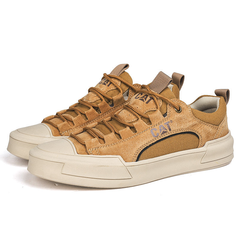 Leren sneakers met strak design en dagelijks comfort