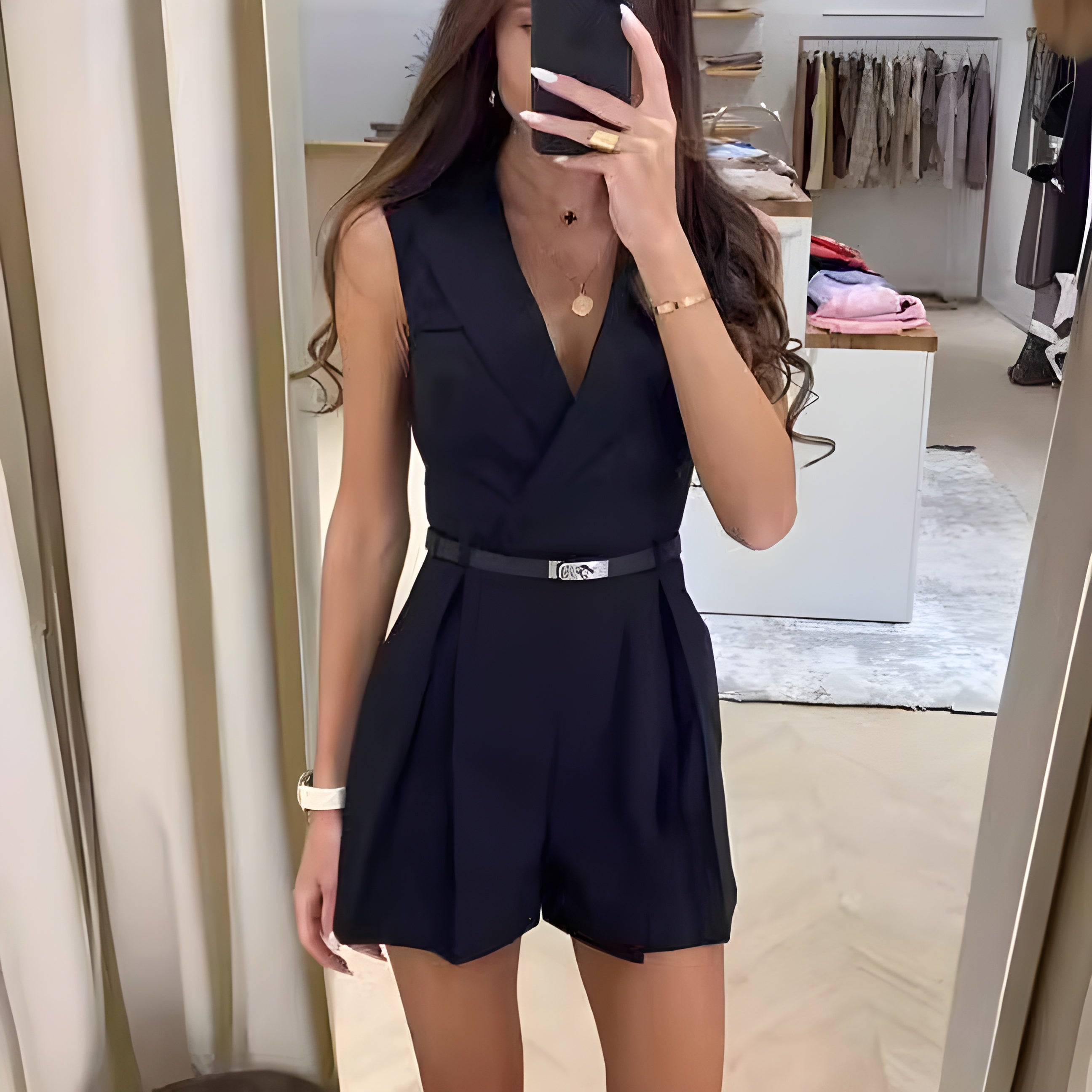 Etta | Jumpsuit zonder mouwen met strakke pasvorm en veelzijdige uitstraling