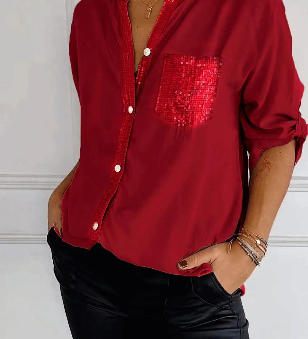 Katalina | Top met glitterpailletten voor een stijlvolle casual look