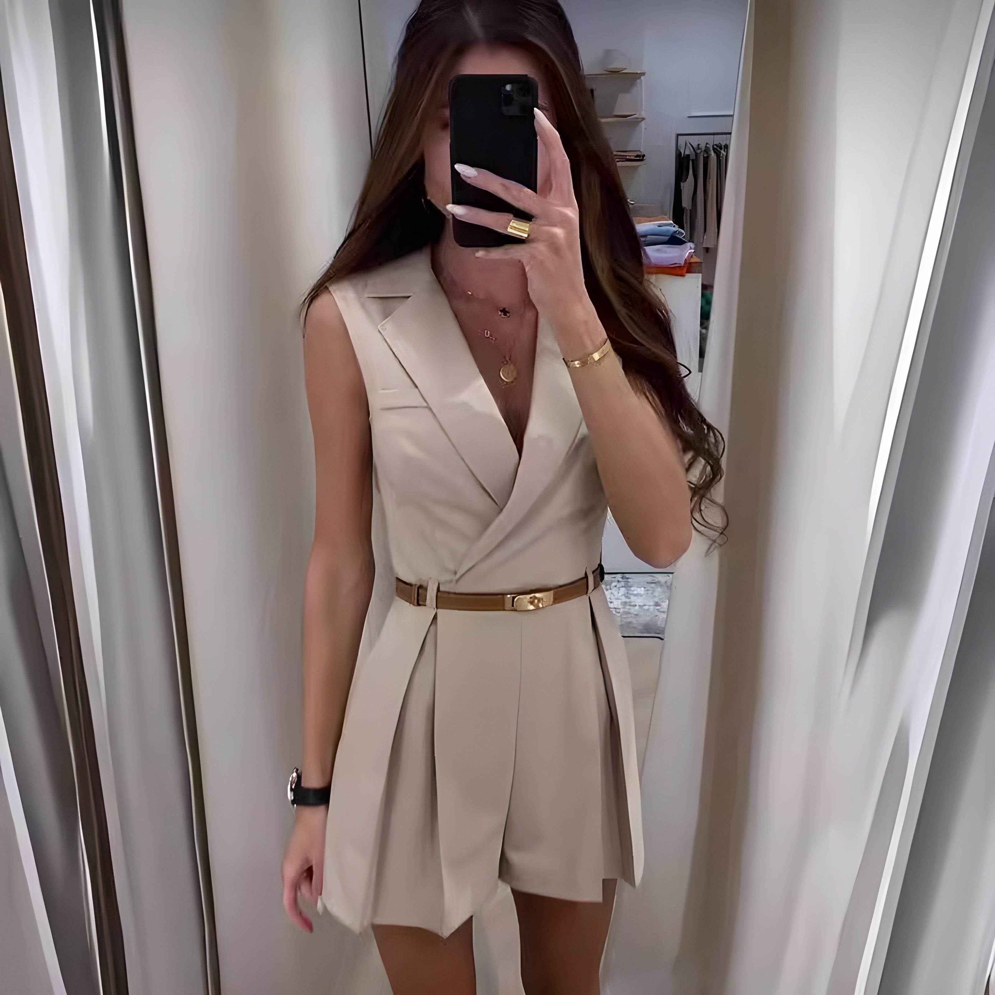 Etta | Jumpsuit zonder mouwen met strakke pasvorm en veelzijdige uitstraling