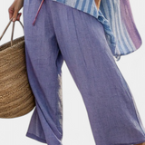 Linnen Set met Gestreept Patroon en Oversized Pasvorm