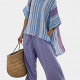 Linnen Set met Gestreept Patroon en Oversized Pasvorm