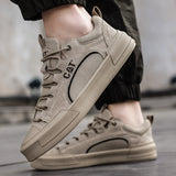 Leren sneakers met strak design en dagelijks comfort