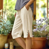 Esther | Comfort bermuda met details