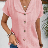 Selma | Blouse met kraag en knoopsluiting voor casual chic