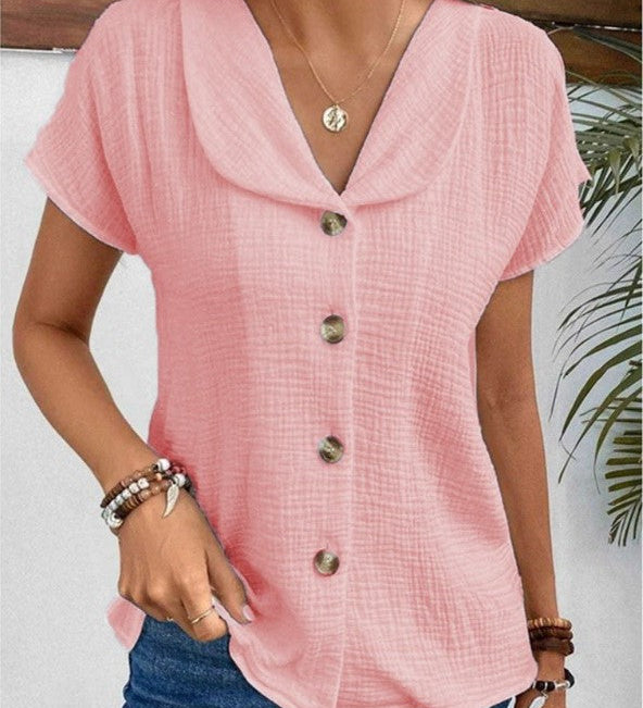 Selma | Blouse met kraag en knoopsluiting voor casual chic