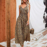Macey | Zomerjurk met leopardprint en elegante maxi-lengte