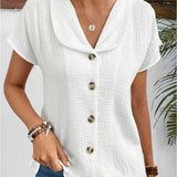 Selma | Blouse met kraag en knoopsluiting voor casual chic