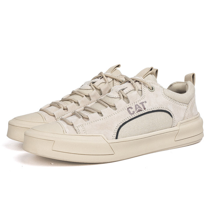 Leren sneakers met strak design en dagelijks comfort