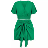 Leona | Zomerset met trendy top en elegante rok voor warm weer