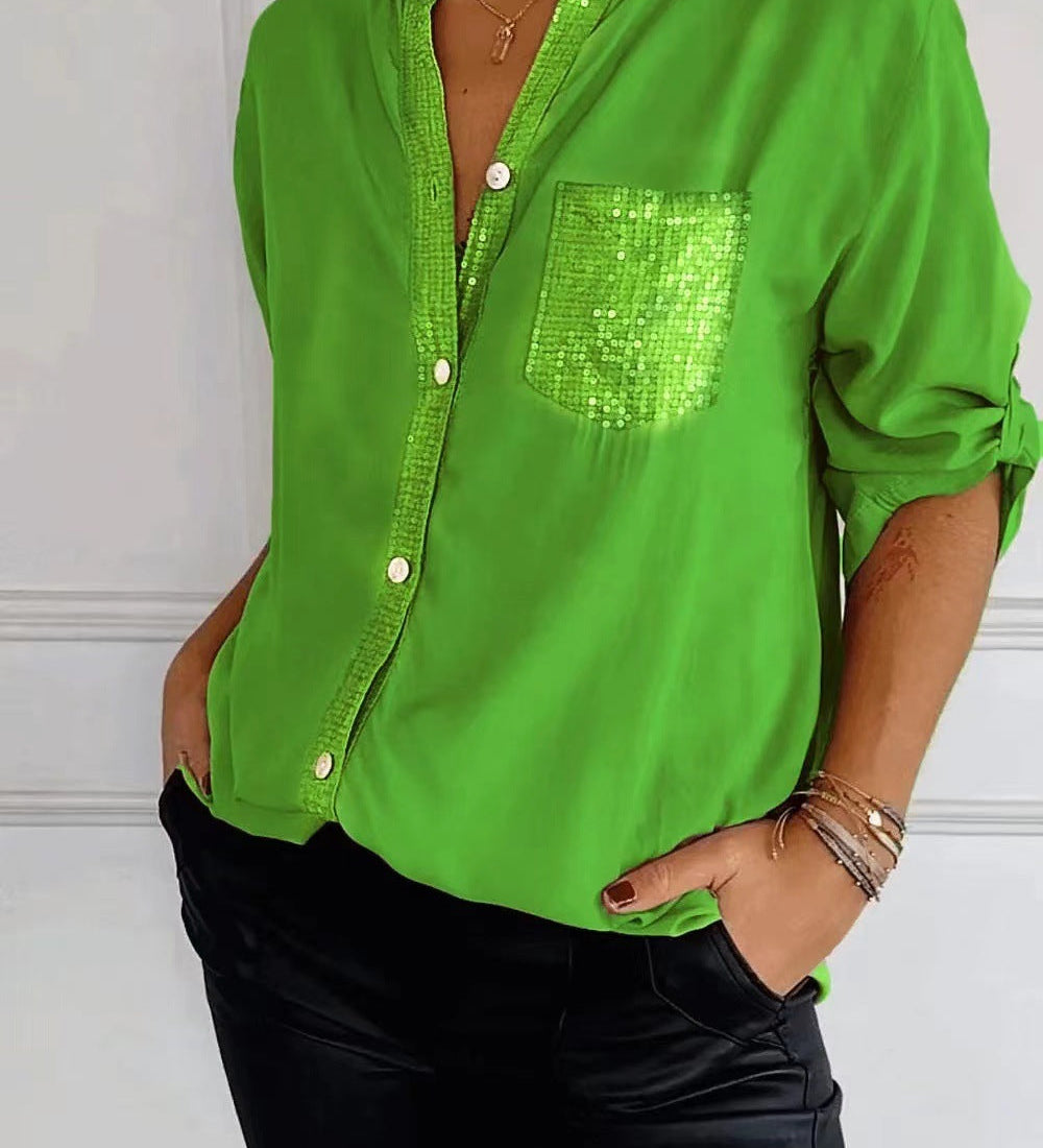 Katalina | Top met glitterpailletten voor een stijlvolle casual look