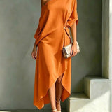 Amélie | Elegante One-Shoulder Jurk met Drapering