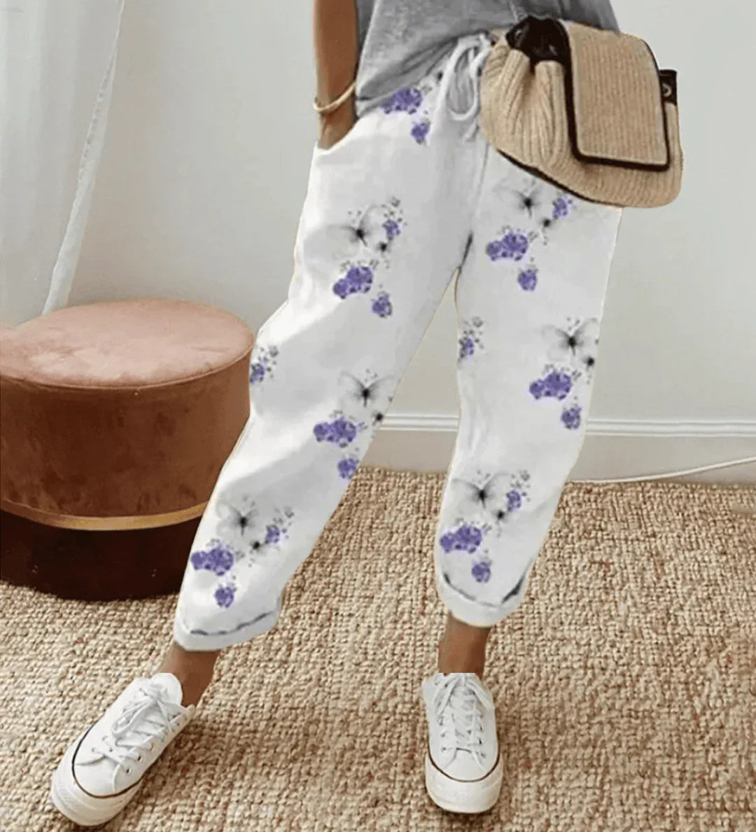 Poppy | Katoenen linnen broek met elegante pasvorm voor dagelijks gebruik