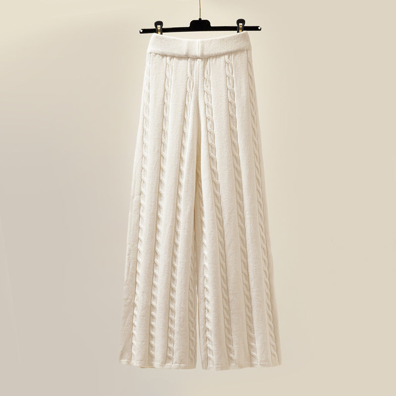 Greta | Gebreide Set met Coltrui, Broek en Bodywarmer voor Warmte en Stijl