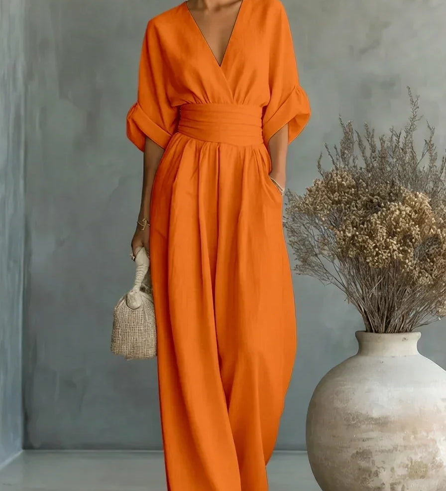 Leandra Mono Esencial con Escote en V