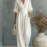 Leandra Mono Esencial con Escote en V