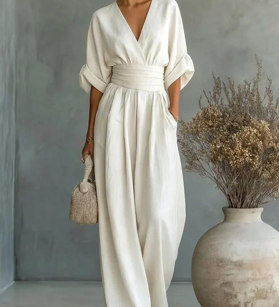 Leandra Mono Esencial con Escote en V