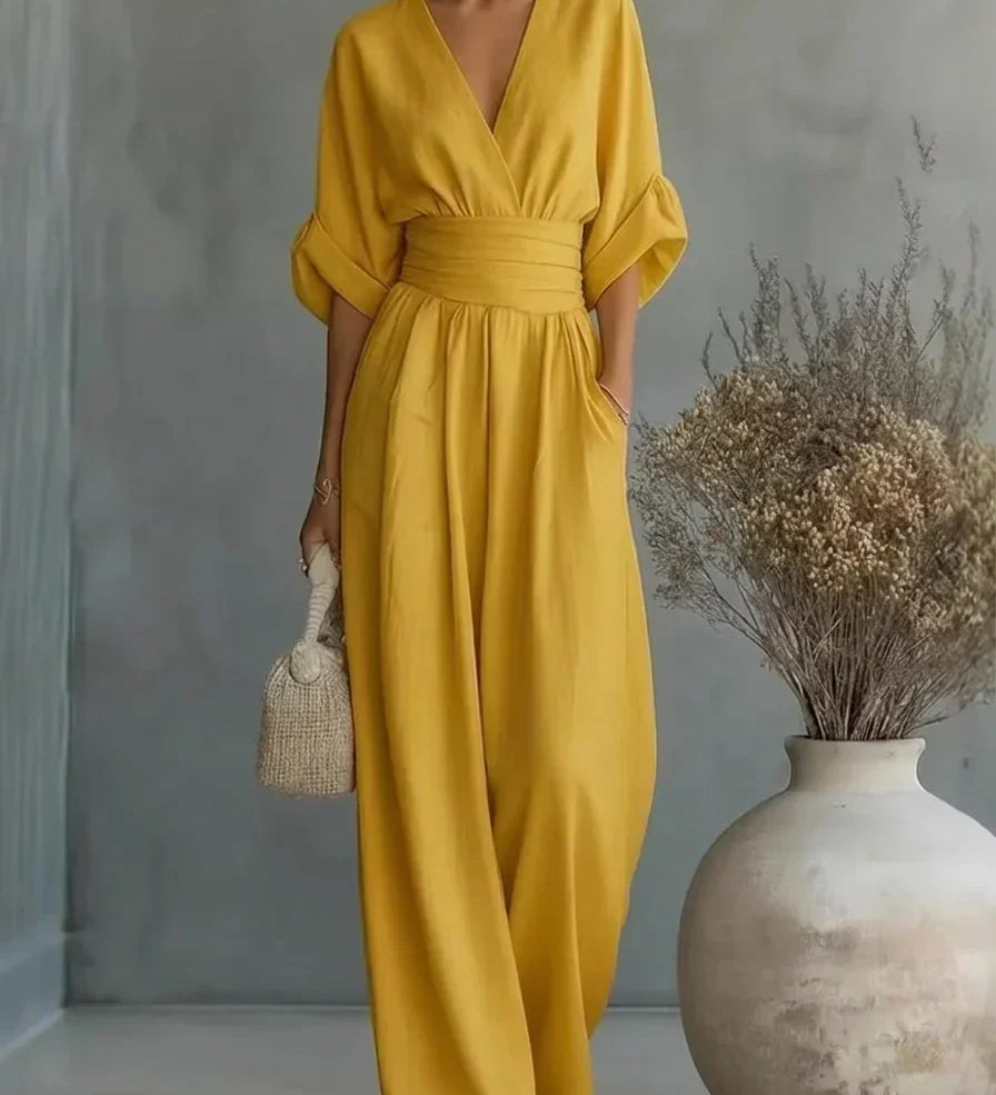Leandra Mono Esencial con Escote en V