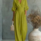 Leandra Mono Esencial con Escote en V