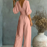 Leandra Mono Esencial con Escote en V
