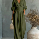 Leandra Mono Esencial con Escote en V