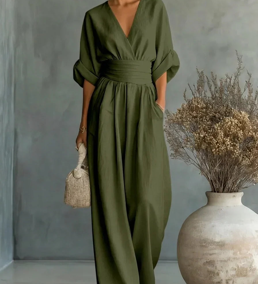 Leandra Mono Esencial con Escote en V