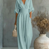 Leandra Mono Esencial con Escote en V
