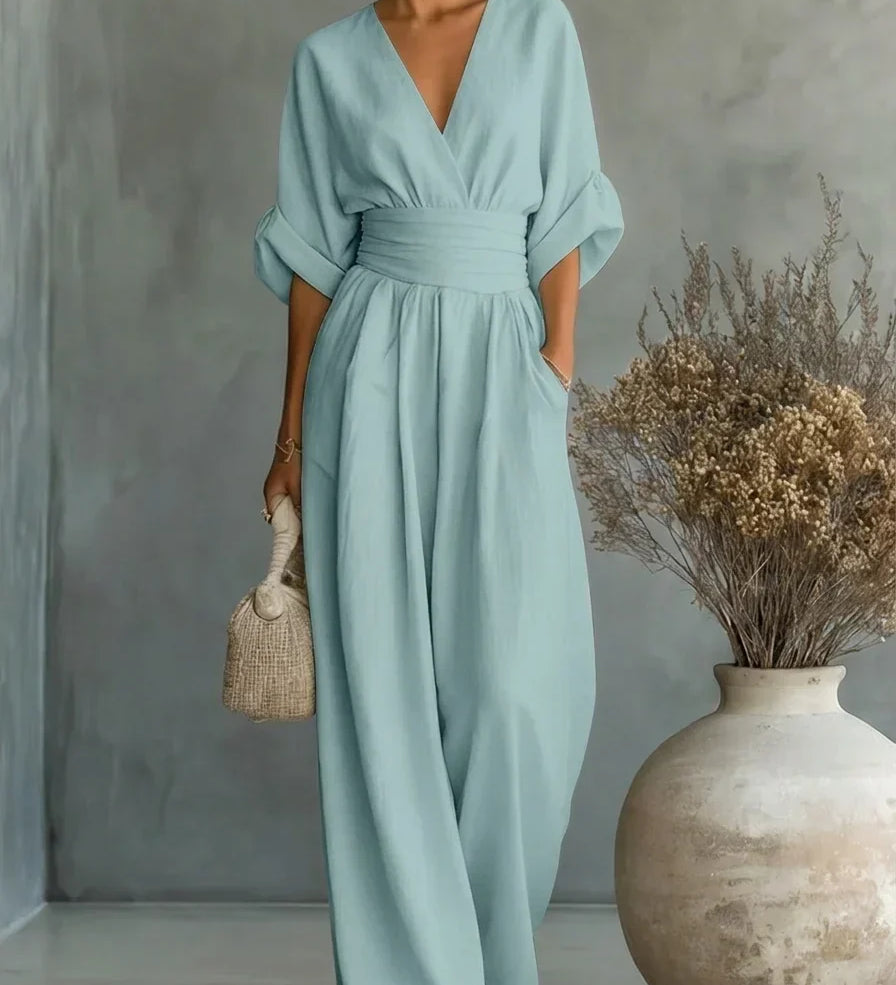Leandra Mono Esencial con Escote en V