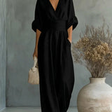 Leandra Mono Esencial con Escote en V