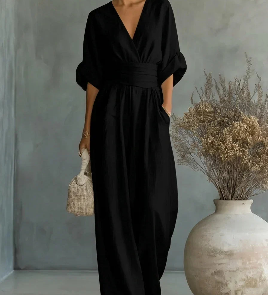 Leandra Mono Esencial con Escote en V