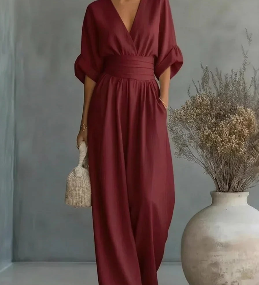 Leandra Mono Esencial con Escote en V