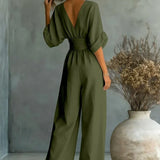 Leandra Mono Esencial con Escote en V