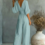 Leandra Mono Esencial con Escote en V