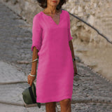 Zomerjurk met elegante pasvorm en veelzijdige stijl