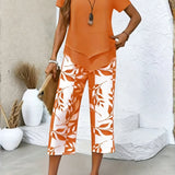 Elena | Elegante Tweedelige Set met Printbroek