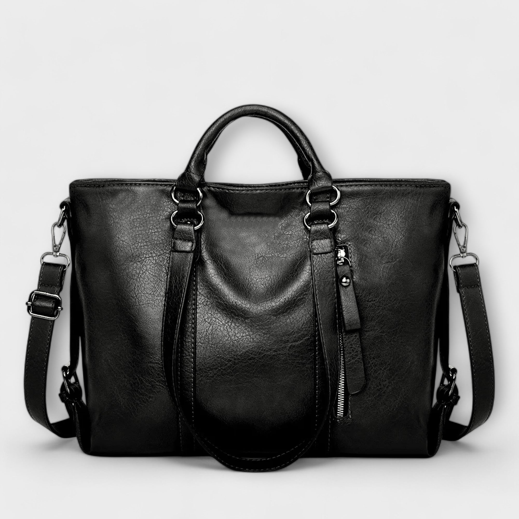 Leren Tote Bag met ruim design voor dagelijks gebruik