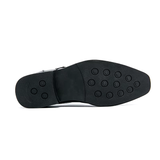 Klassieke herenschoenen met monk strap en geperforeerde details