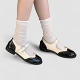 Mary Jane Schoenen met verstelbare band en premium leer
