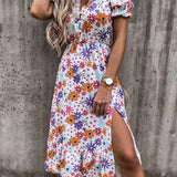 Lila | Zomerjurk met kleurrijk design en ademende stof