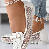 Orthopedische ballerina's met pijnverlichting en bloemdesign