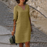 Zomerjurk met elegante pasvorm en veelzijdige stijl