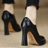 Elegante pumps met hoge hak en plateauzool voor extra comfort
